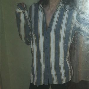 Retro Oversized Button-Up